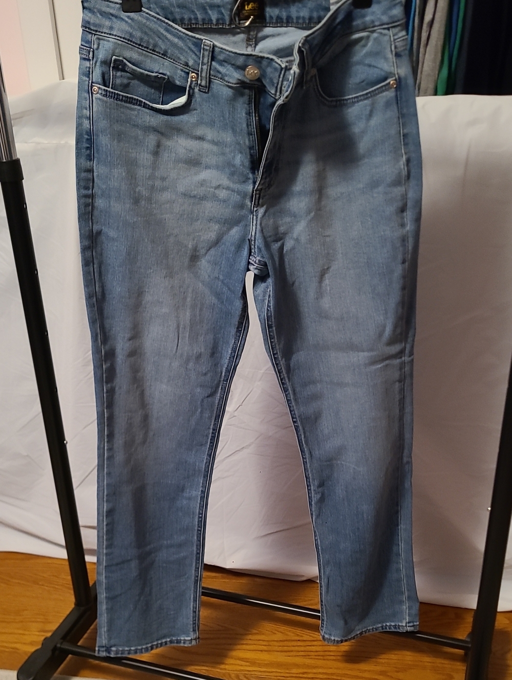 Lee Women's Medium Wash Straight Leg Jeans - Light Blue